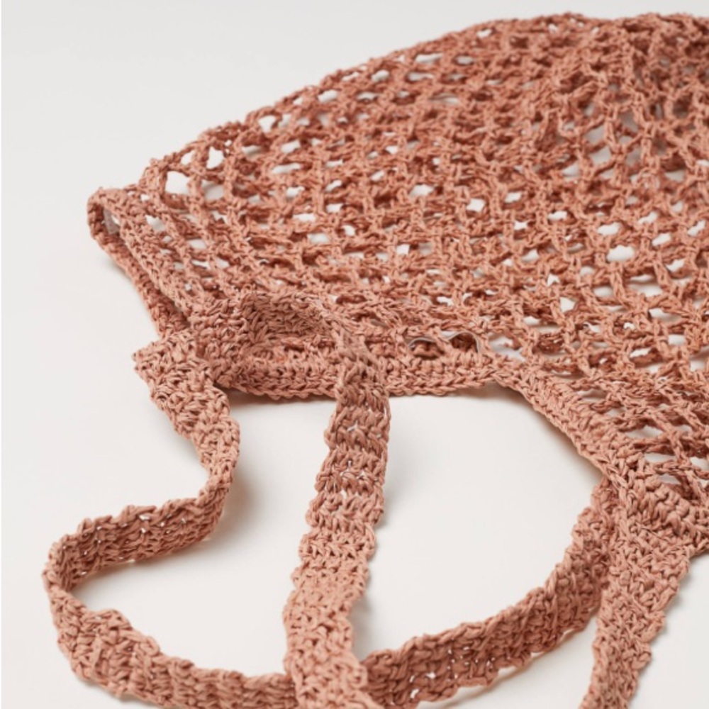 H&M Net Bag in Peach Color